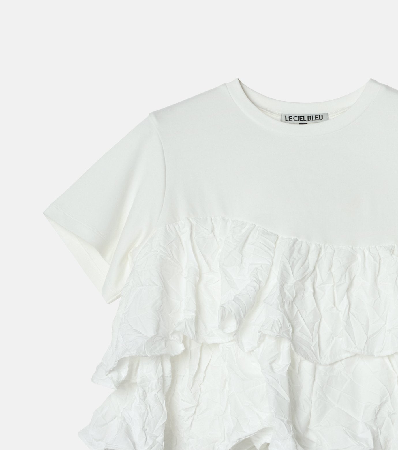 SS T-Shirt w/ Ruffled Hem