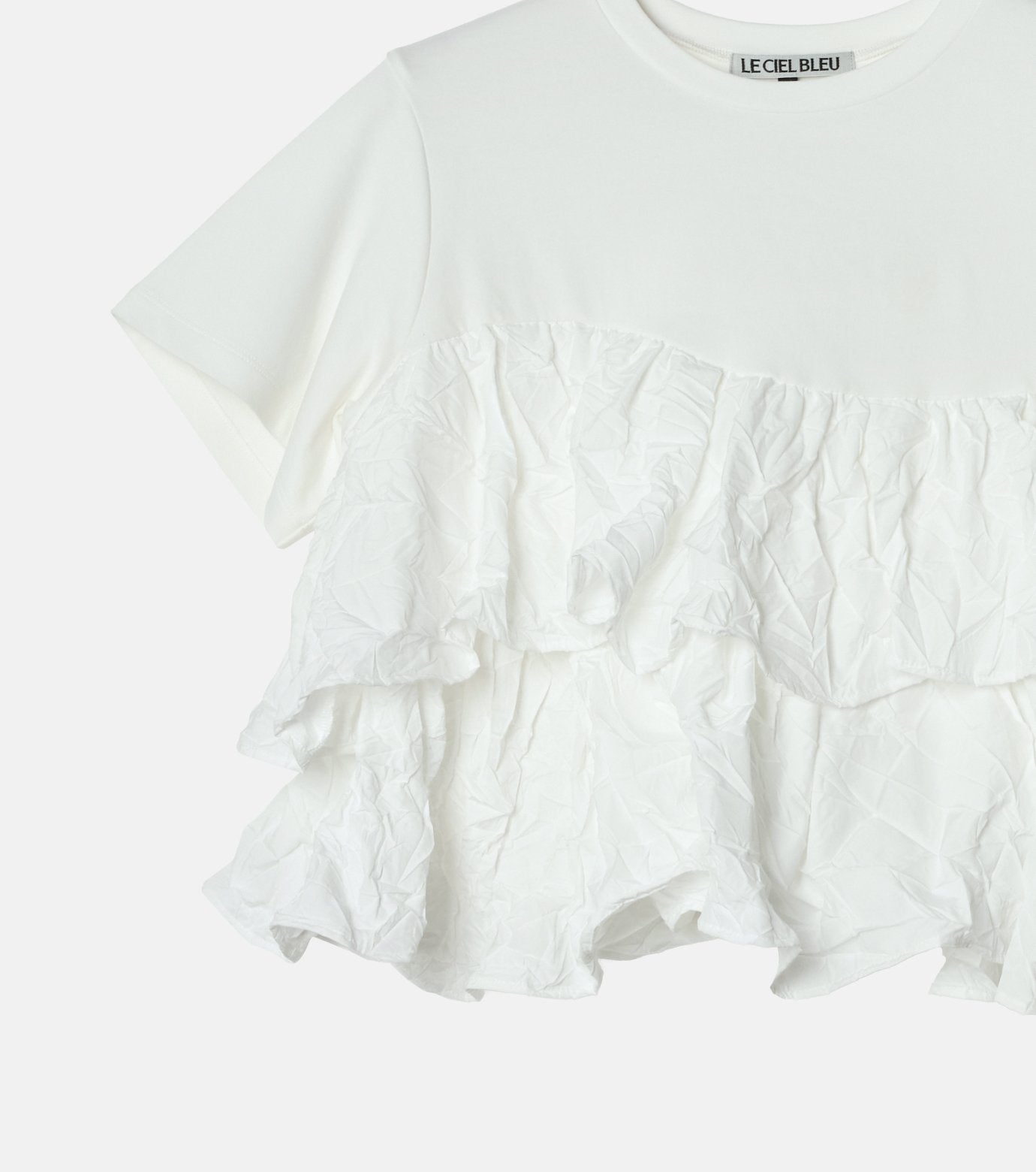 SS T-Shirt w/ Ruffled Hem