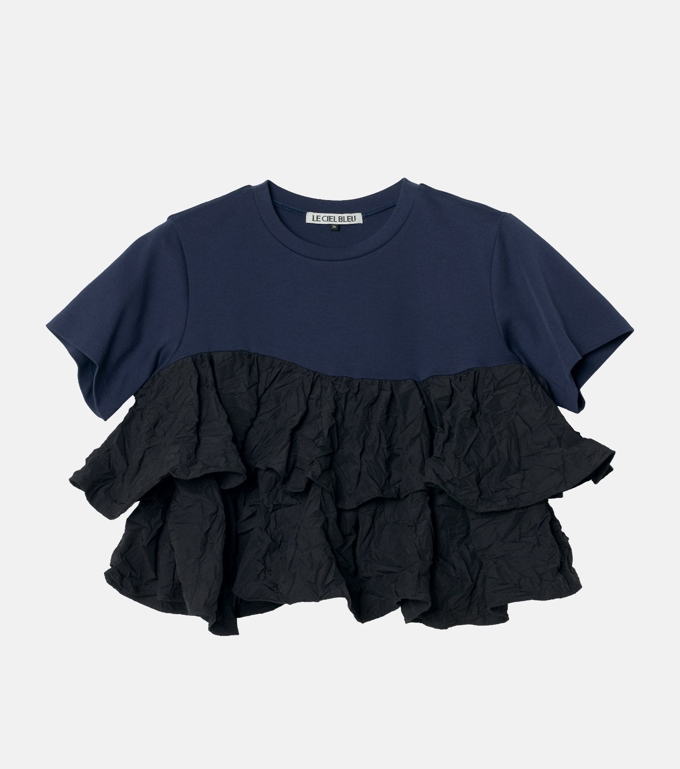 SS T-Shirt w/ Ruffled Hem
