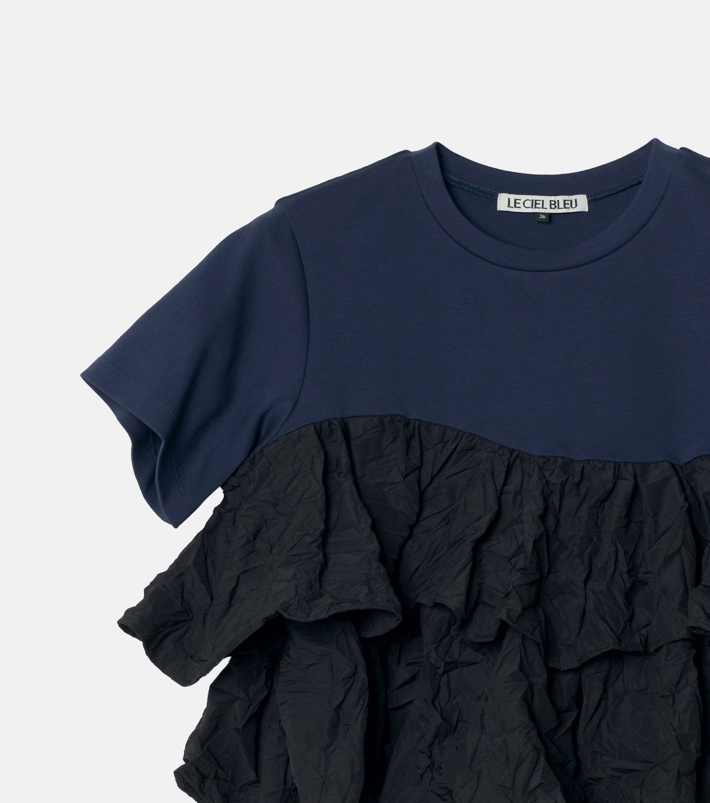 SS T-Shirt w/ Ruffled Hem