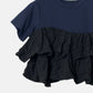 SS T-Shirt w/ Ruffled Hem