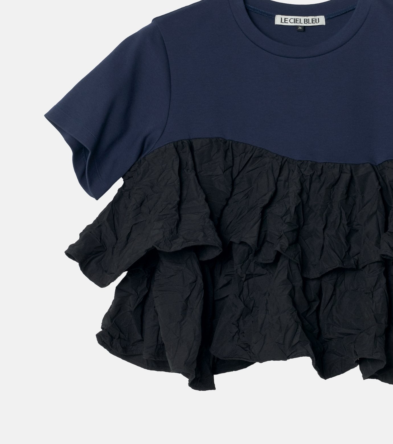 SS T-Shirt w/ Ruffled Hem