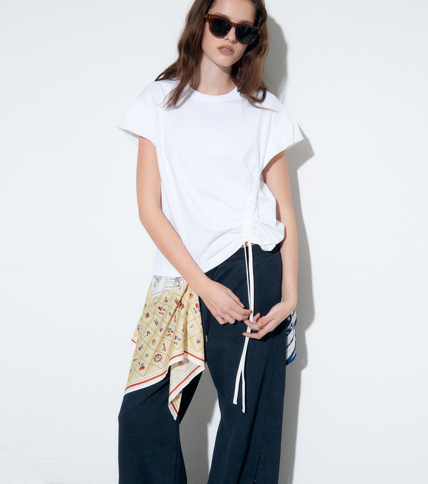 Scarf Detail SS T-Shirt
