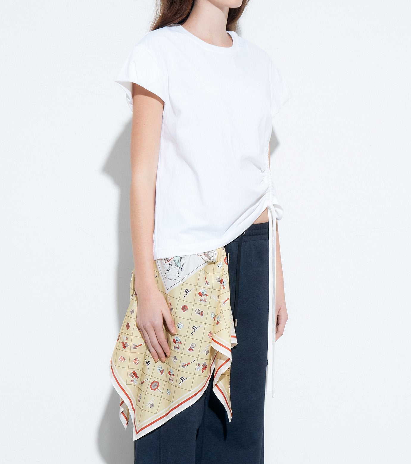 Scarf Detail SS T-Shirt