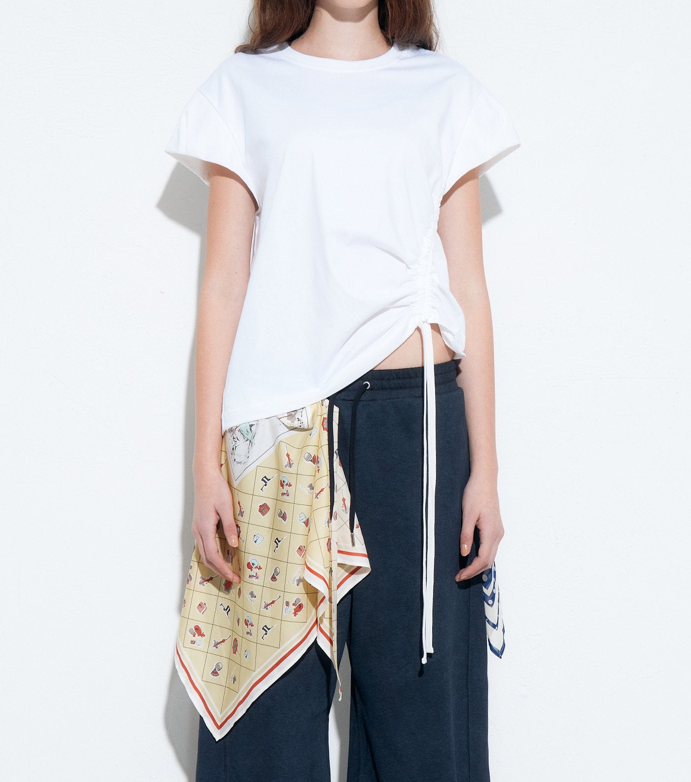 Scarf Detail SS T-Shirt
