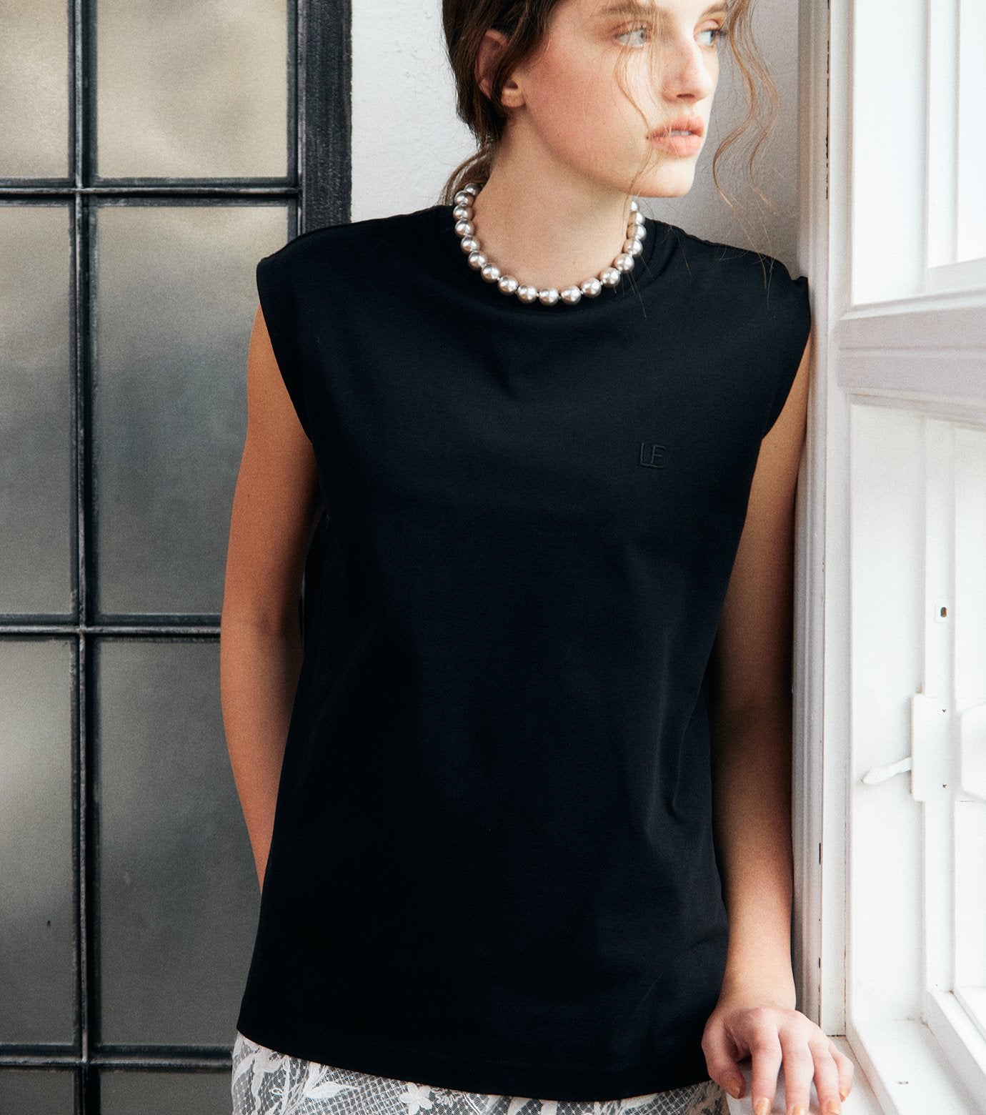"LE" Sleeveless T-shirt