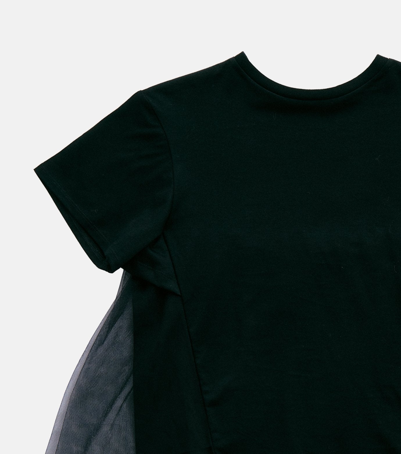 Tulle Panel A-Line T-Shirt