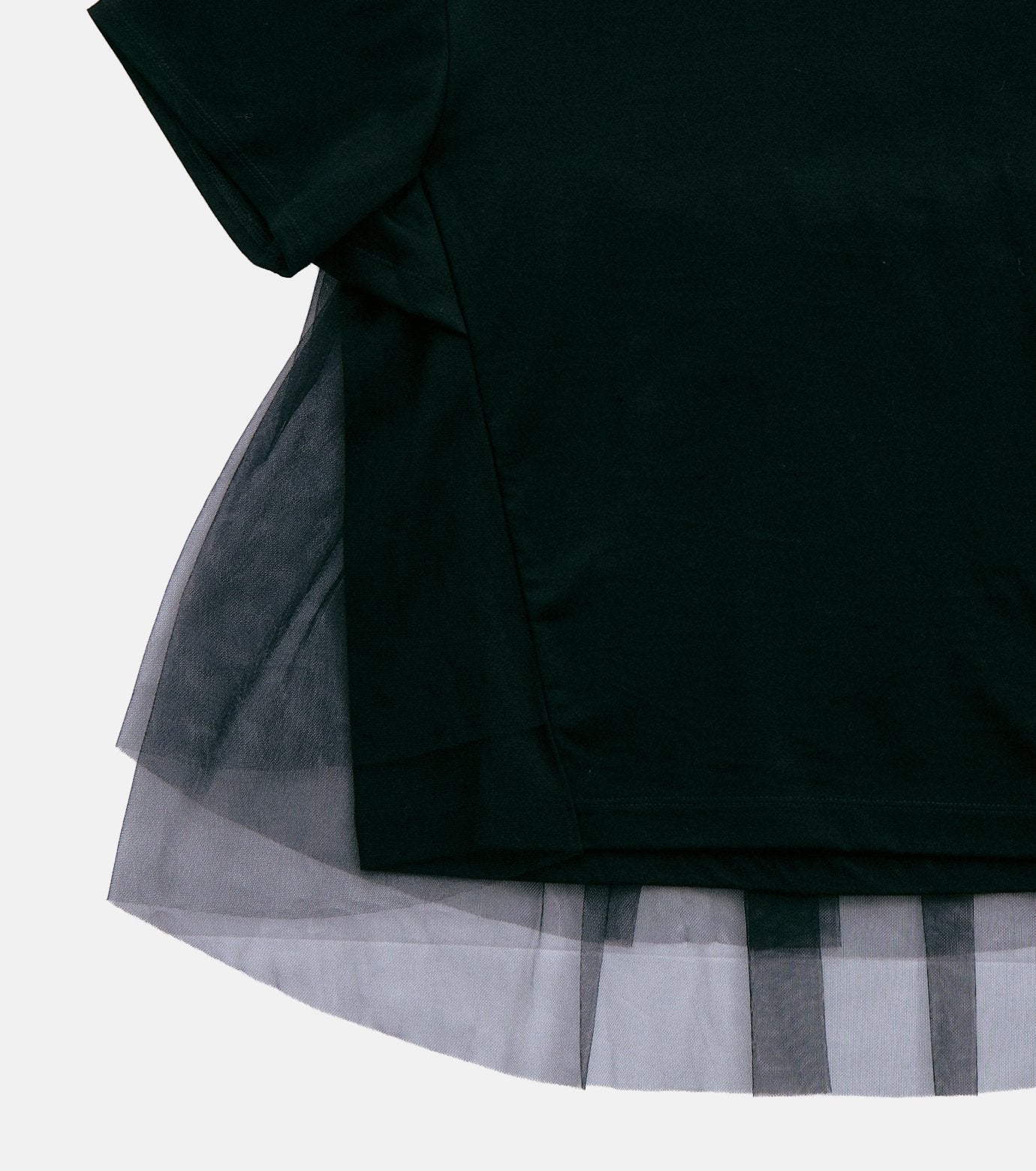 Tulle Panel A-Line T-Shirt