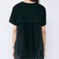 Tulle Panel A-Line T-Shirt