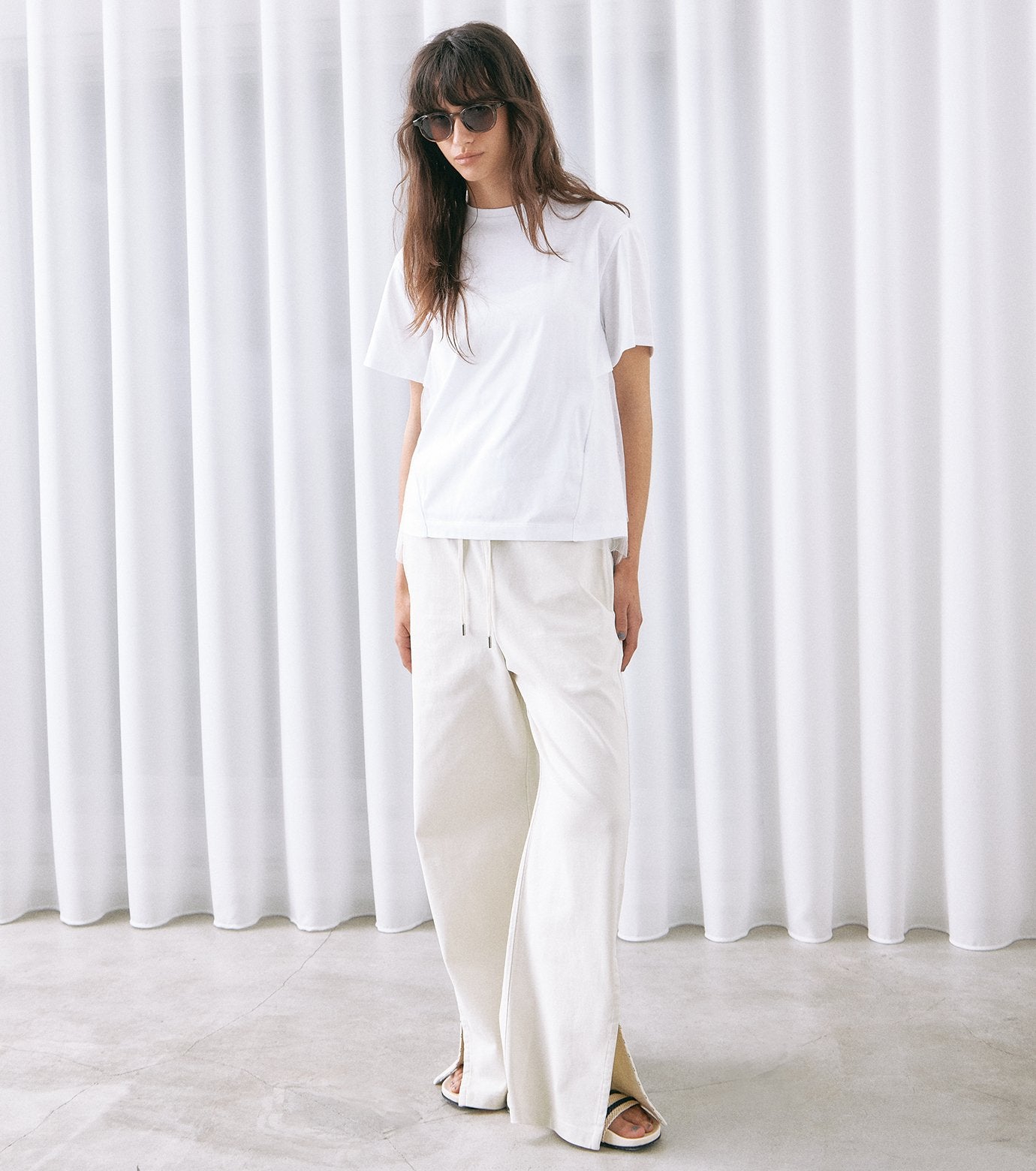 Tulle Panel A-Line T-Shirt