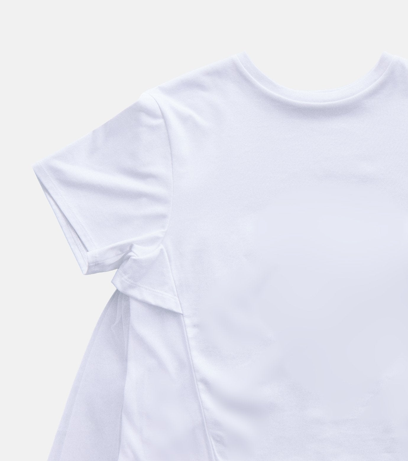 Tulle Panel A-Line T-Shirt