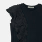 Ruffle Detail Sleeveless T-Shirt