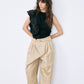 Ruffle Detail Sleeveless T-Shirt
