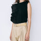 Ruffle Detail Sleeveless T-Shirt