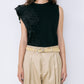 Ruffle Detail Sleeveless T-Shirt