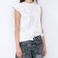 Ruffle Detail Sleeveless T-Shirt