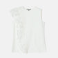 Ruffle Detail Sleeveless T-Shirt
