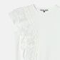 Ruffle Detail Sleeveless T-Shirt