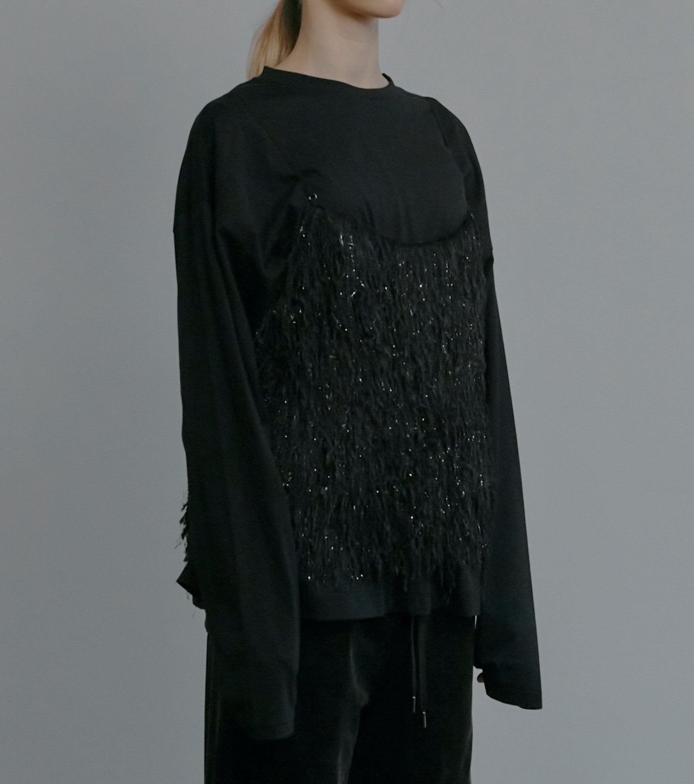 Glitter Fringe Cami Top