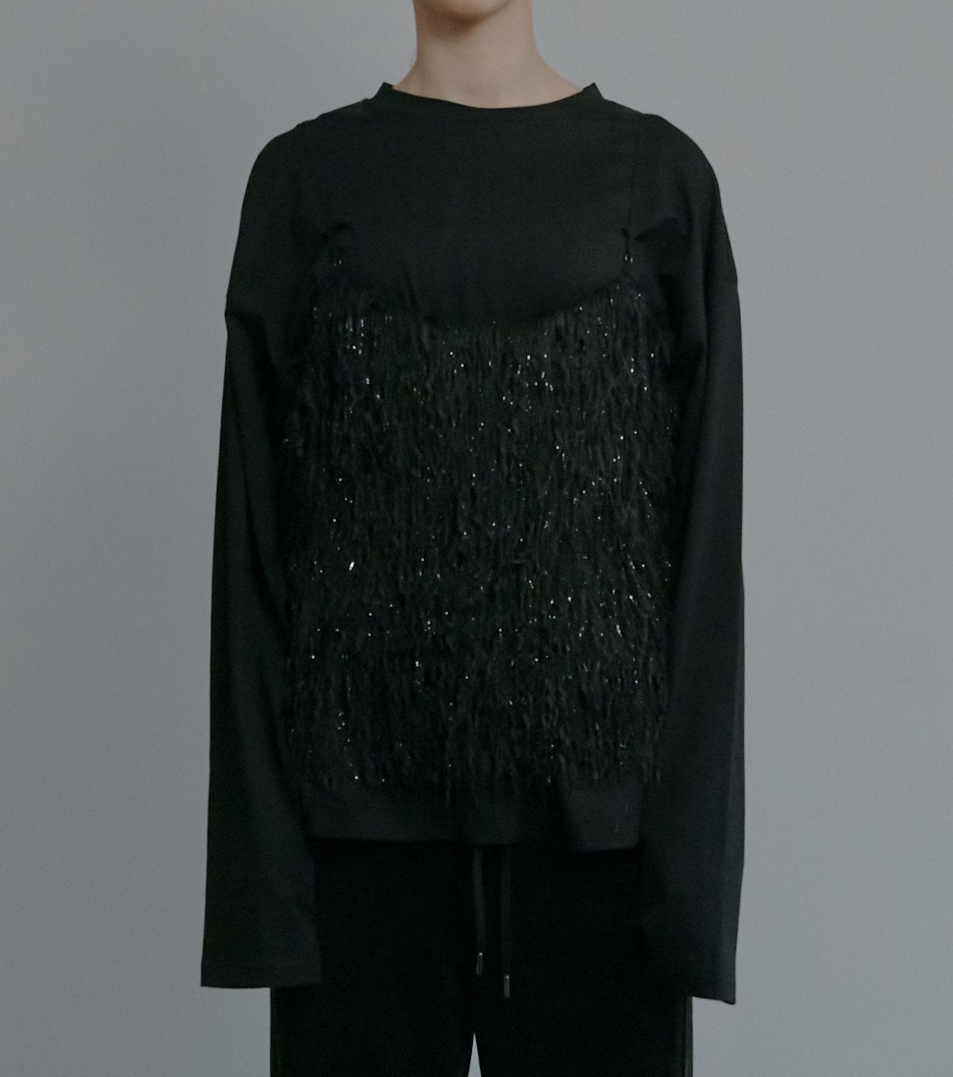 Glitter Fringe Cami Top