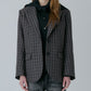 Gingham Check Hooded Shirt