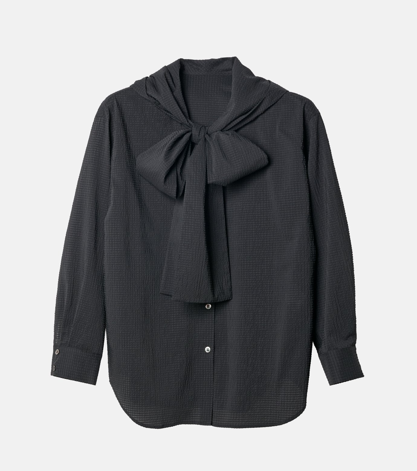 Gingham Check Hooded Shirt