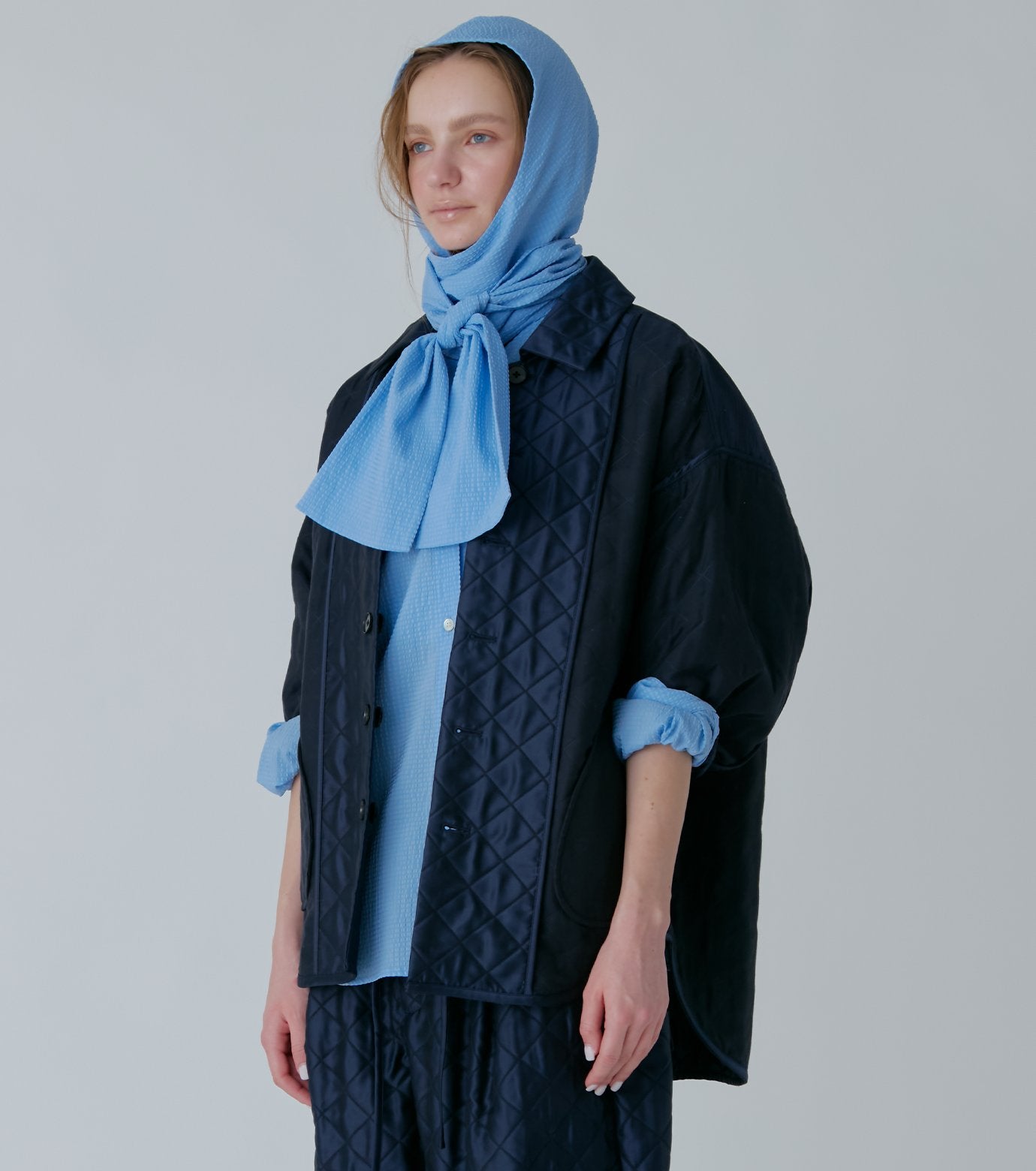 Gingham Check Hooded Shirt