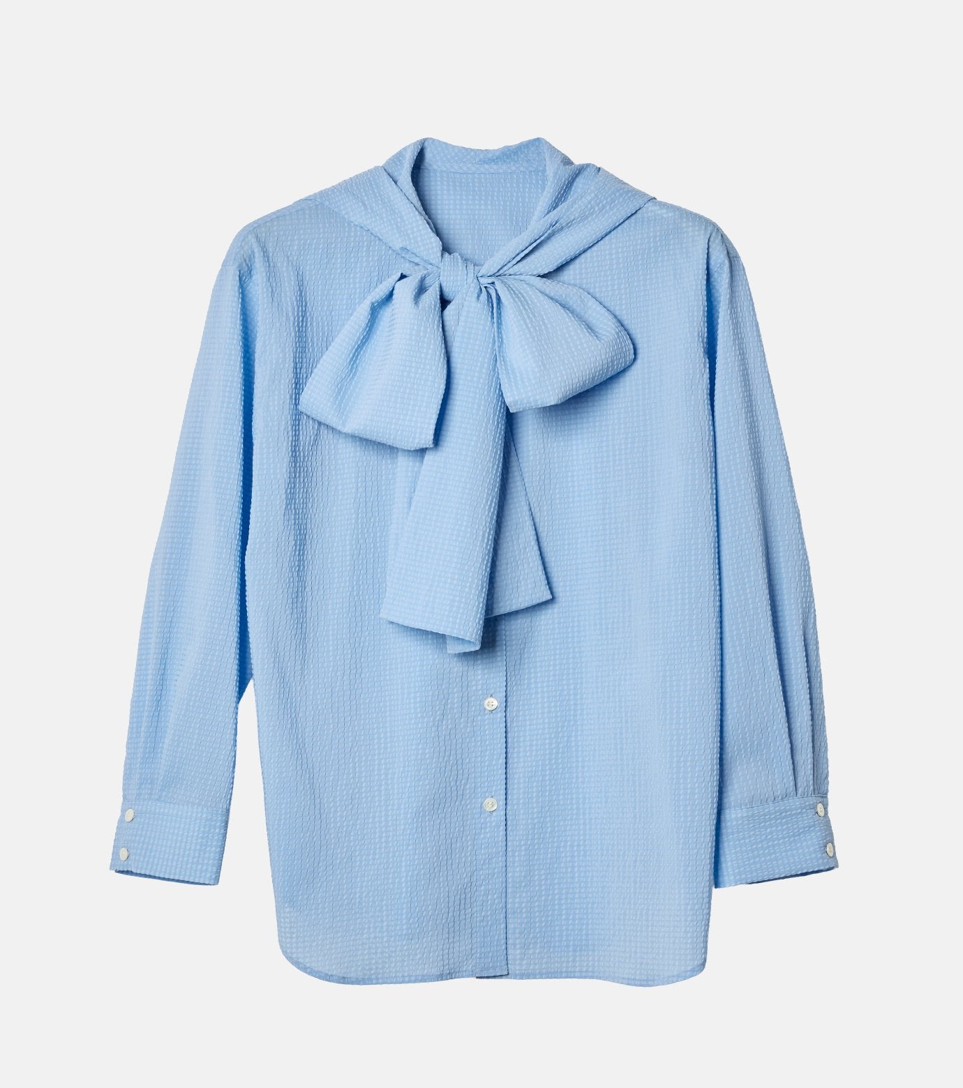 Gingham Check Hooded Shirt