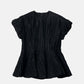 Jacquard Peplum Top