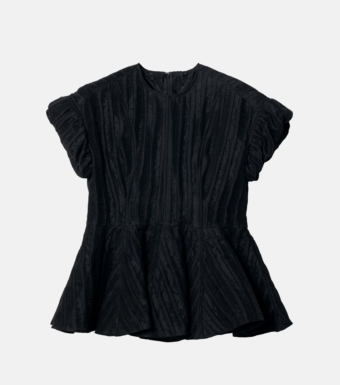 Jacquard Peplum Top