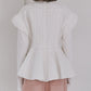 Jacquard Peplum Top