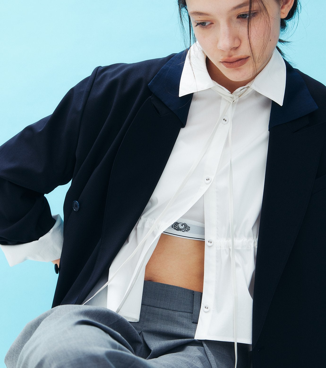 Drawstring-Waist Shirt