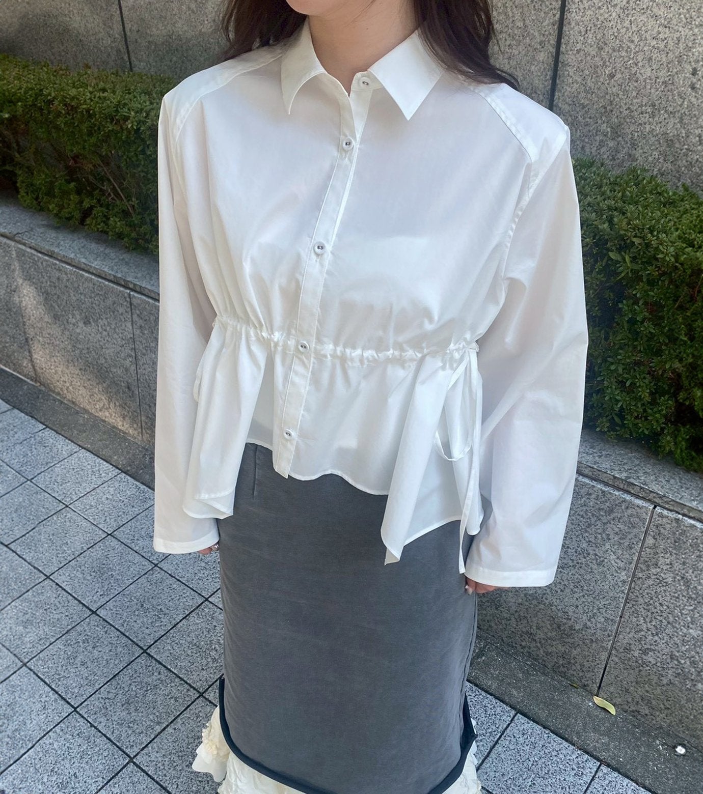 Drawstring-Waist Shirt