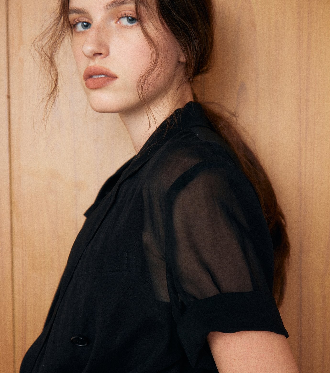 Sheer Double Breasted SS Jacket
