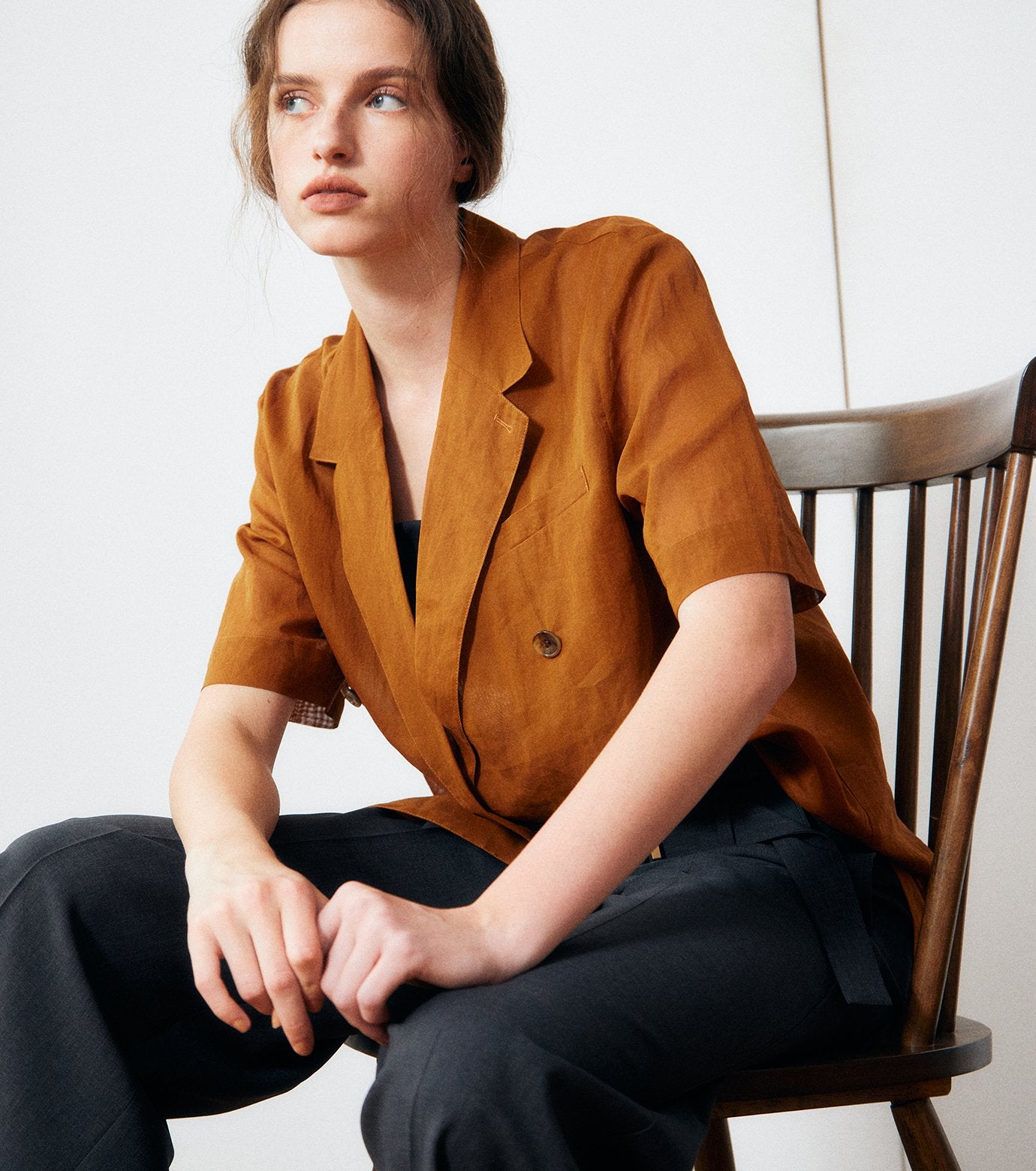 Sheer Double Breasted SS Jacket