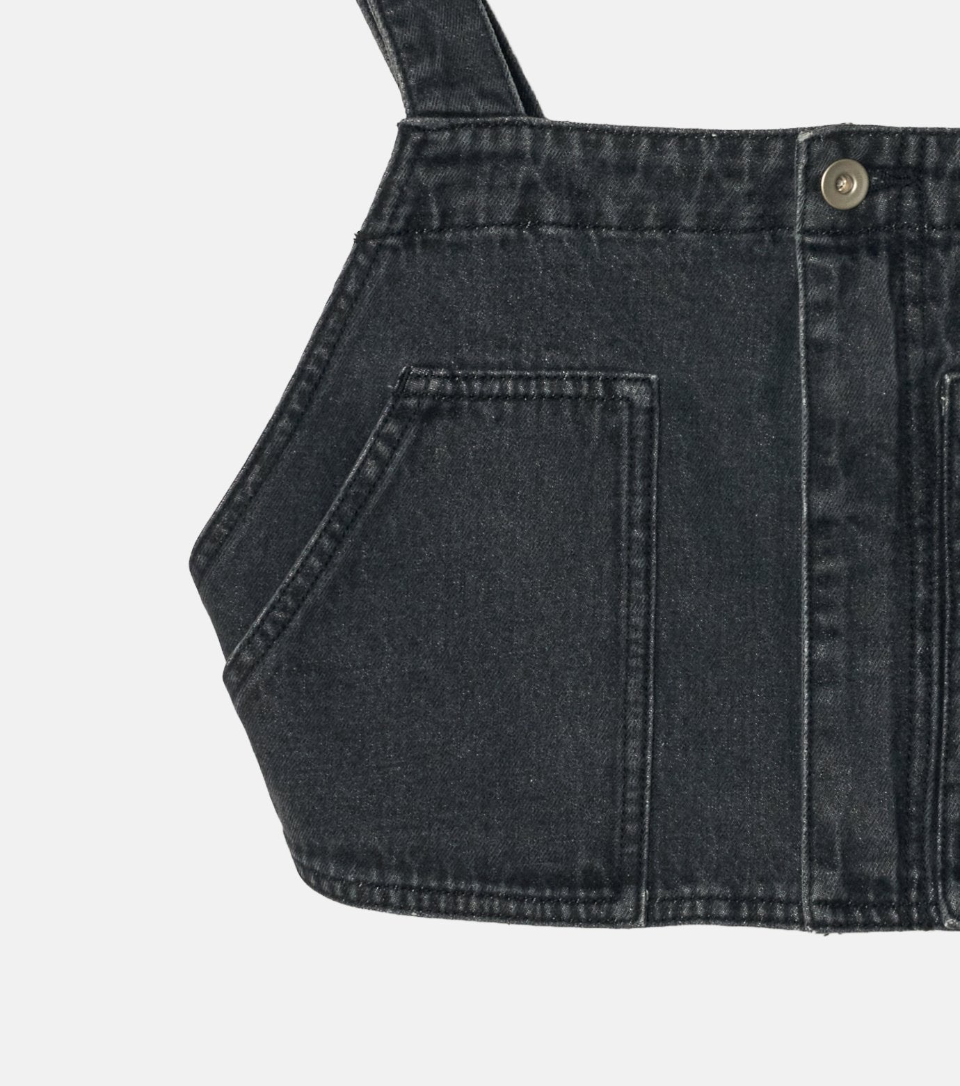 Denim Bib Top