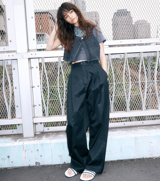 Denim Bib Top