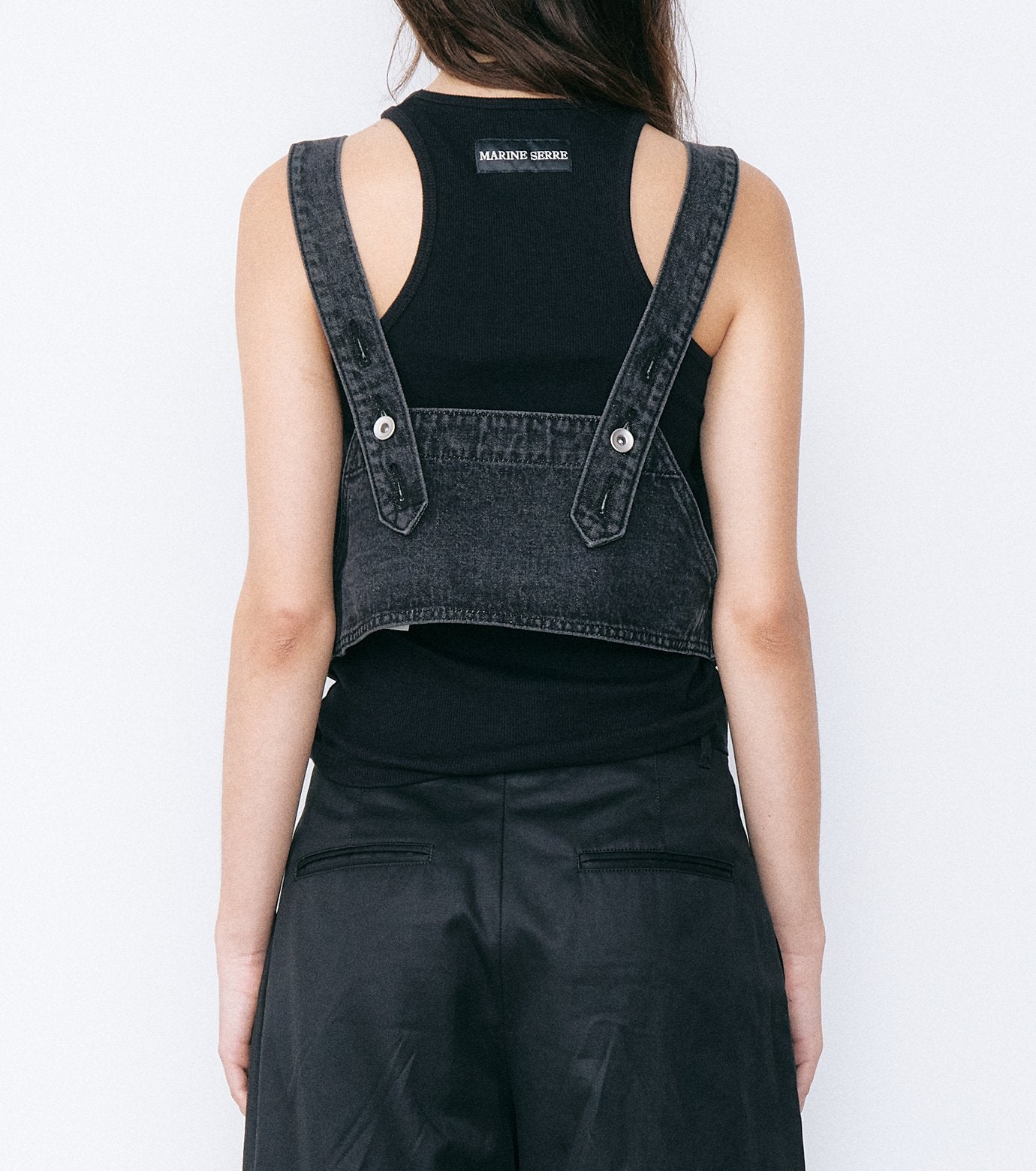Denim Bib Top