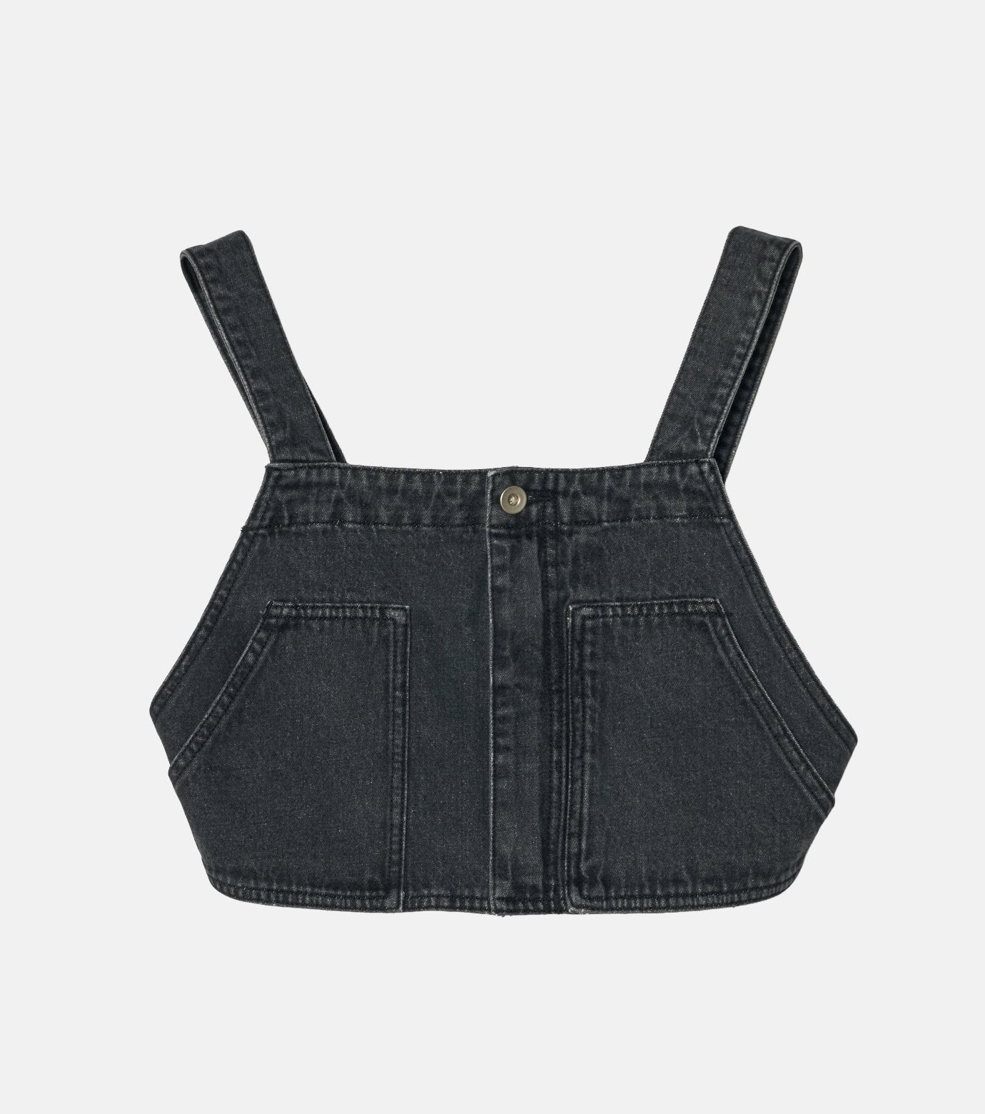 Denim Bib Top