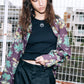 Tropical Print Sheer Shirt