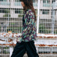 Tropical Print Sheer Shirt