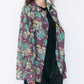 Tropical Print Sheer Shirt