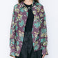 Tropical Print Sheer Shirt