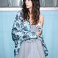 Tropical Print Sheer Shirt