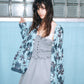 Tropical Print Sheer Shirt