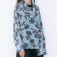 Tropical Print Sheer Shirt