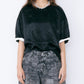 Satin Roll-Up Sleeve Top