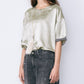 Satin Roll-Up Sleeve Top