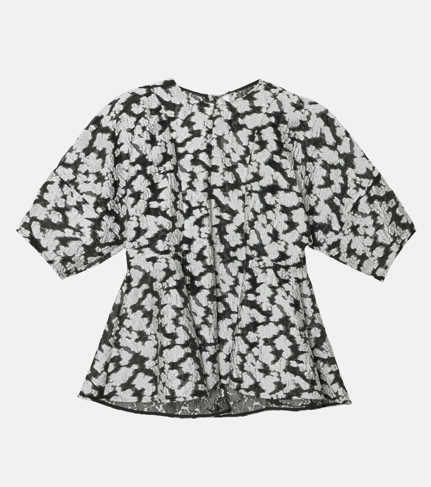 Sheer Jacquard Blouse