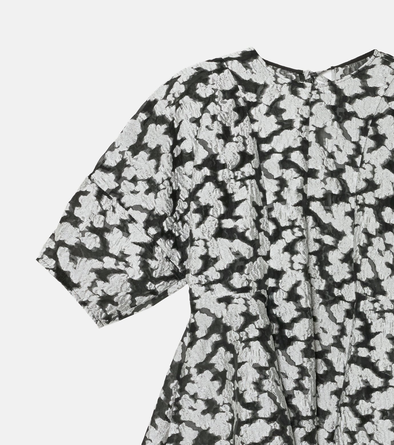 Sheer Jacquard Blouse